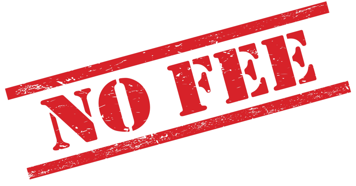 No fee stamp